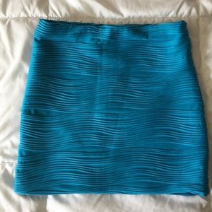 Teal Mini-Skirt